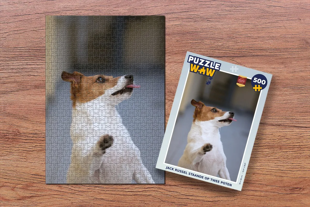 PuzzleWow Jack Russel Puzzel 500 Stuks - Multicolor