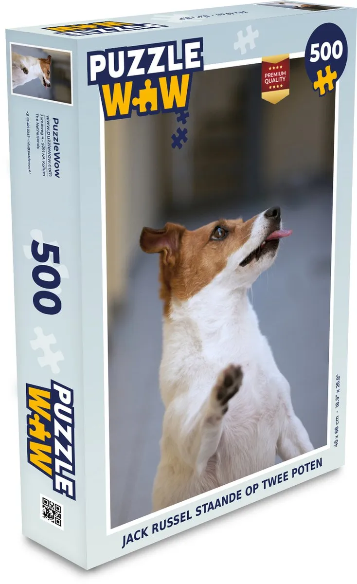 PuzzleWow Jack Russel Puzzel 500 Stuks