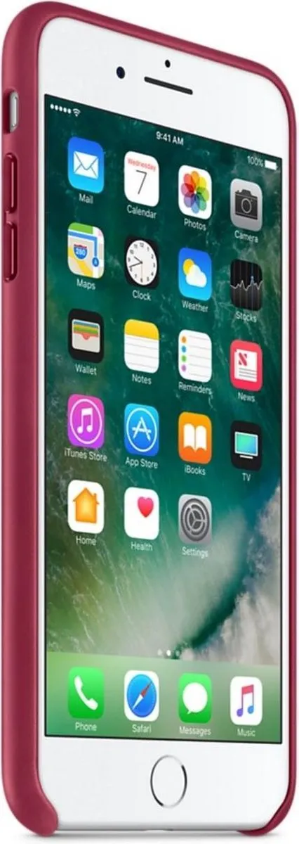 Apple Leren Hoesje iPhone 7/8 Plus MPVU2ZM/A - Bessenrood