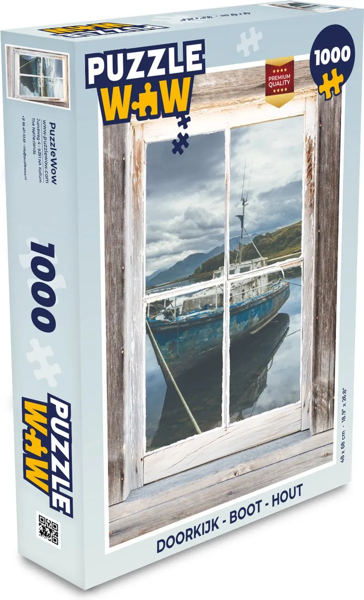 PuzzleWow Boot Legpuzzel 1000 Stuks