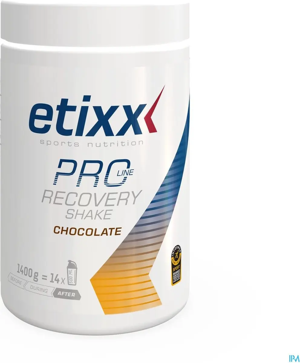 Etixx Pro Line Recovery Shake 1400g - Chocolade - afbeelding 3 van 3