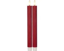 Star Trading LED Diner Kaars Flame Stripe 25cm
