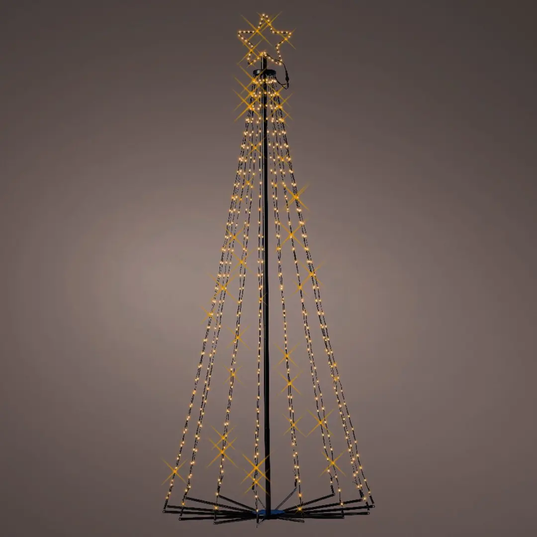 Lumineo LED Kerstboom met Ster 541 LED - 180cm - Warm Wit - Buiten - afbeelding 3 van 3
