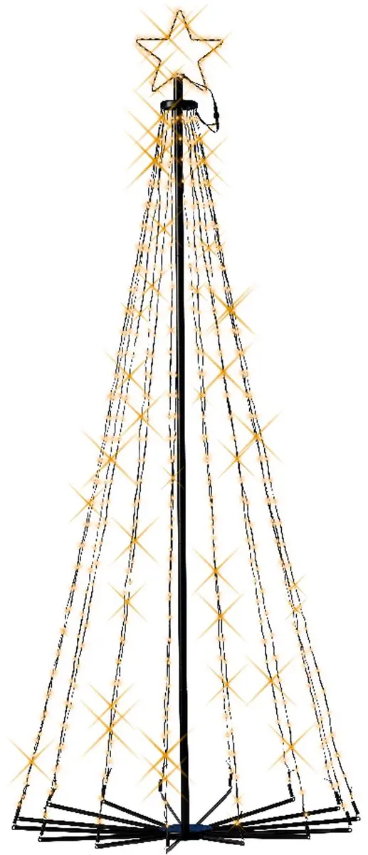 Lumineo LED Kerstboom met Ster 541 LED - 180cm - Warm Wit - Buiten - afbeelding 2 van 3
