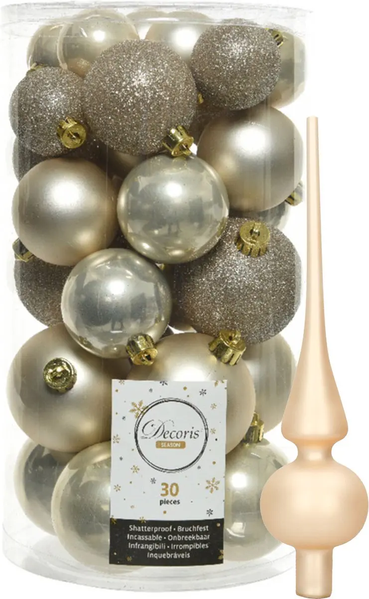 Decoris kerstballen 30x stuks