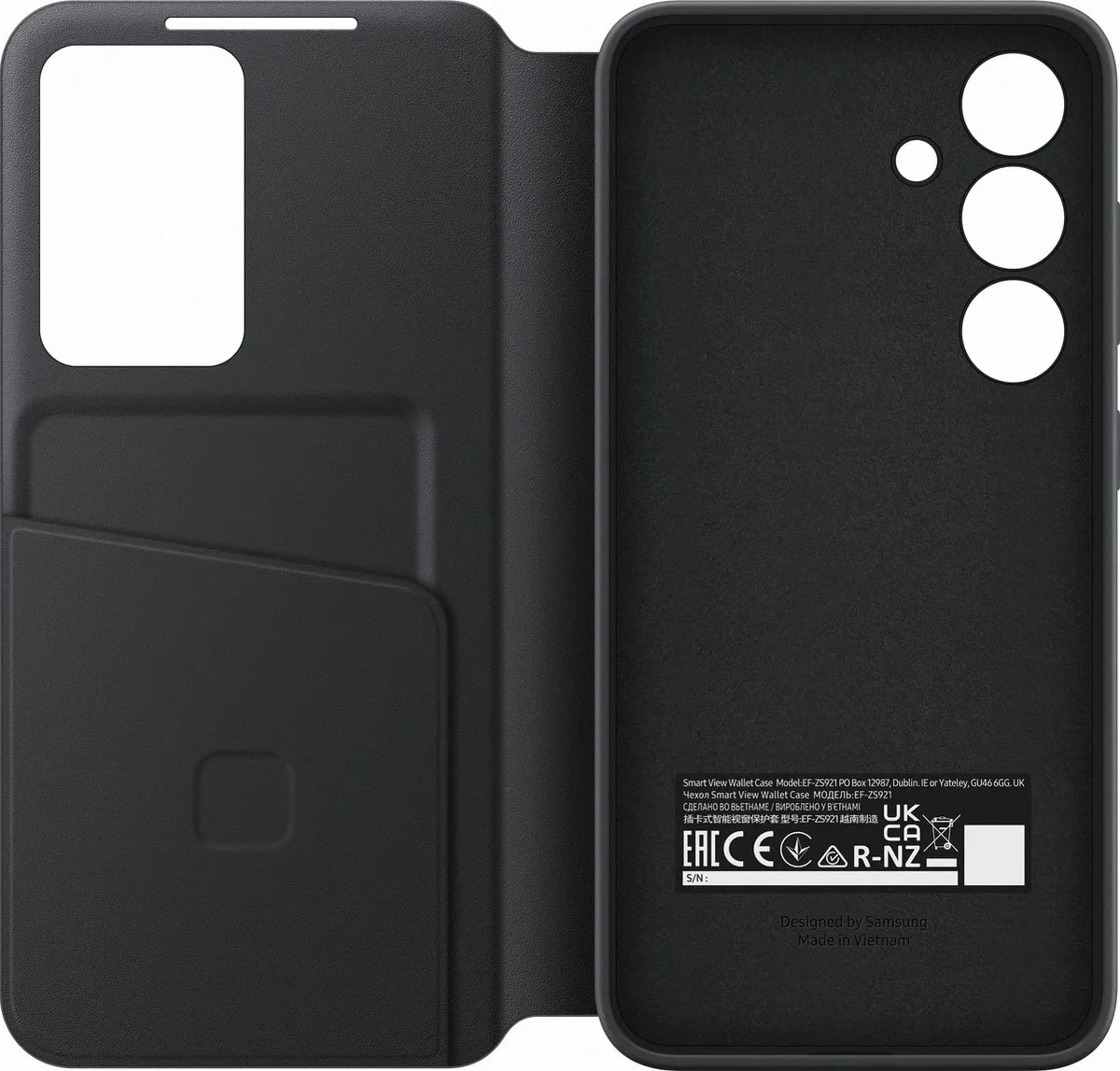 Samsung Smart View Wallet Case EF-ZS926CBEGWW - Galaxy S24 Plus - Zwart