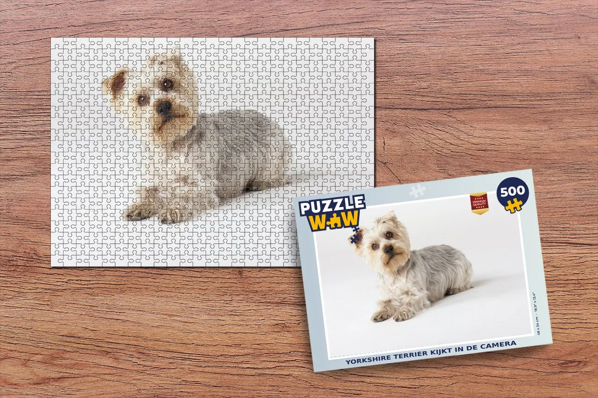 PuzzleWow Yorkshire Terrier Legpuzzel 500 Stuks - Multicolor