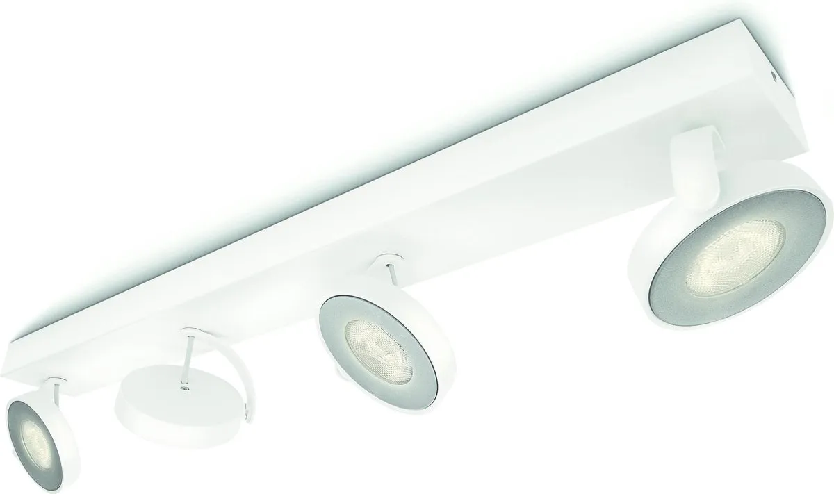 Philips Clockwork Opbouwspot 4-lichten - Wit