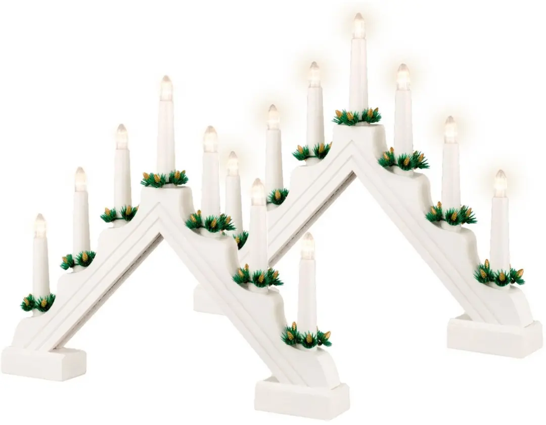 Lumineo Kaarsenbrug wit