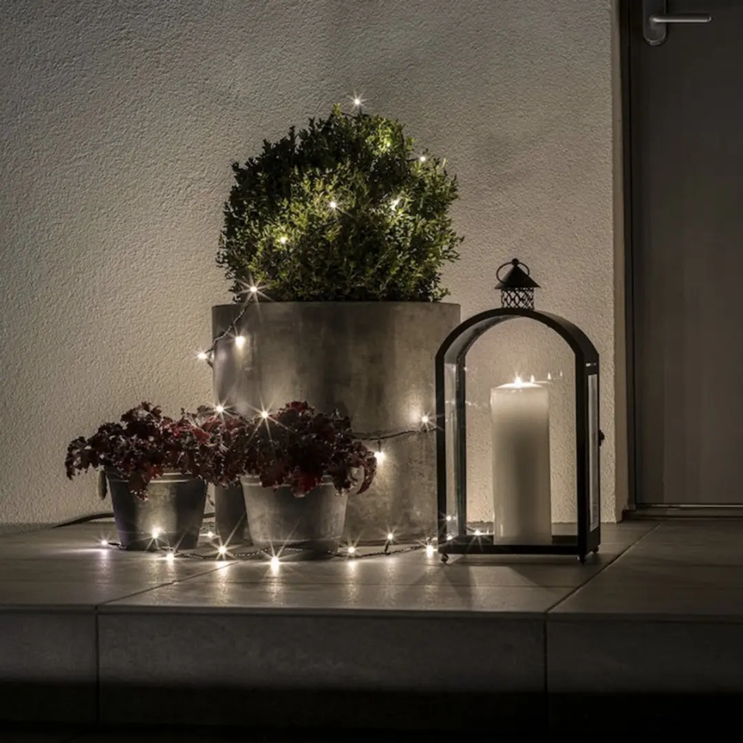 Konstsmide LED Lichtketting 50 Warmwit 5m - Koppelbaar - afbeelding 4 van 5