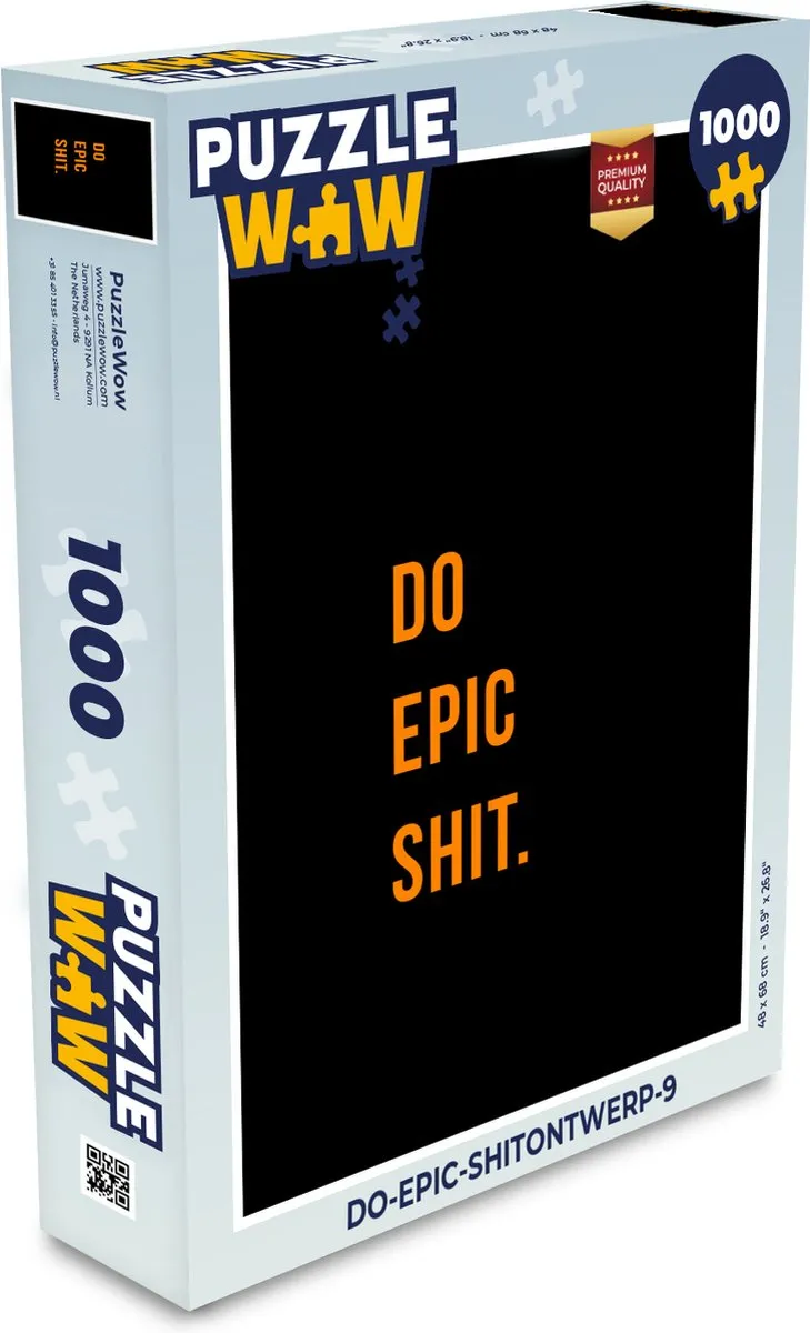PuzzleWow Quotes Legpuzzel 1000 Stuks