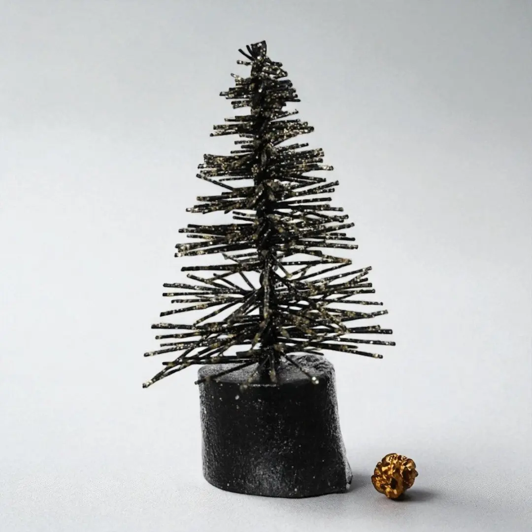Set van 12 Micro Kerstboompjes