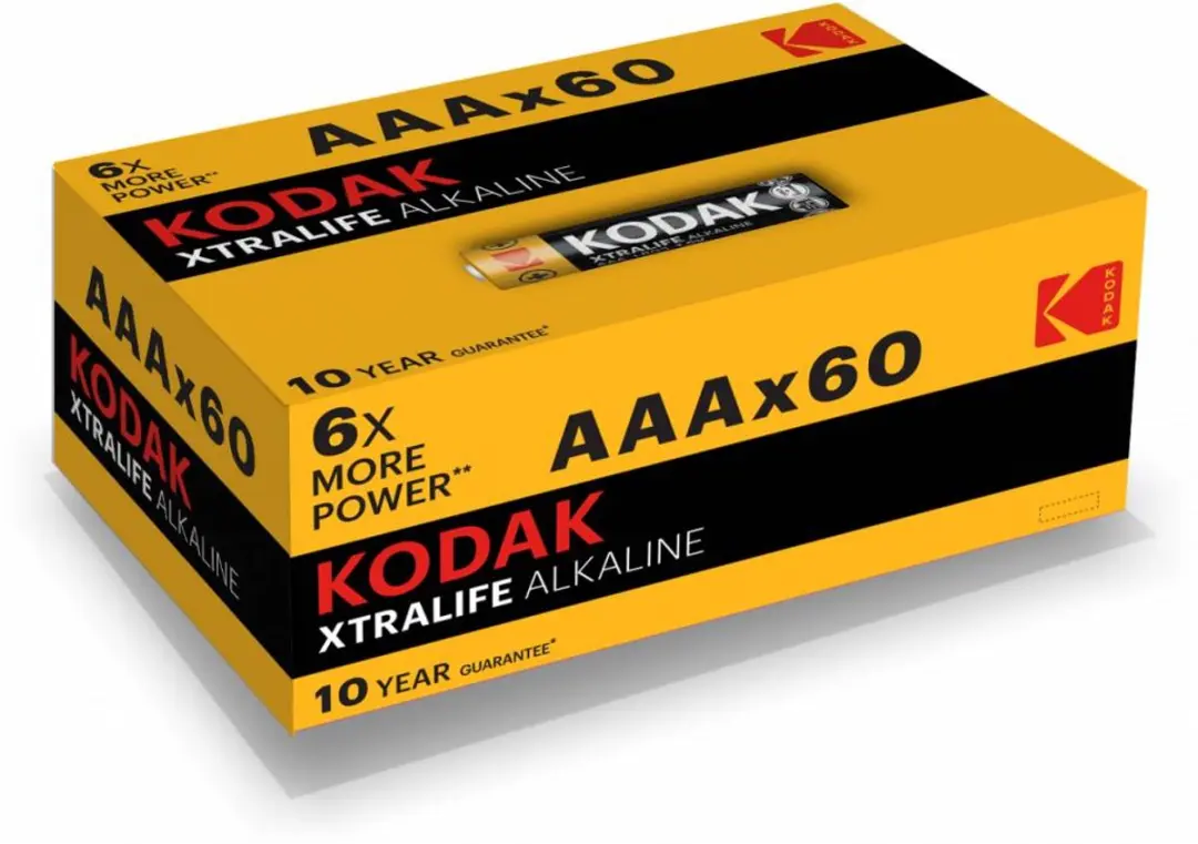 Kodak Xtralife AAA Alkaline Batterijen - 60 Stuks - afbeelding 4 van 6