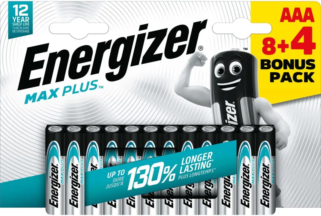 Energizer Max Plus AAA Batterijen