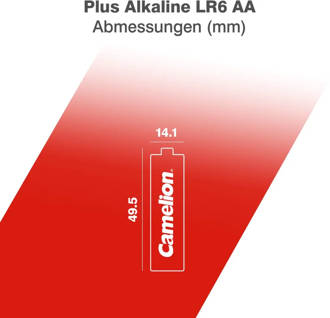 Camelion Plus AA Alkaline Batterijen 2700mAh - 4 Stuks - afbeelding 2 van 6