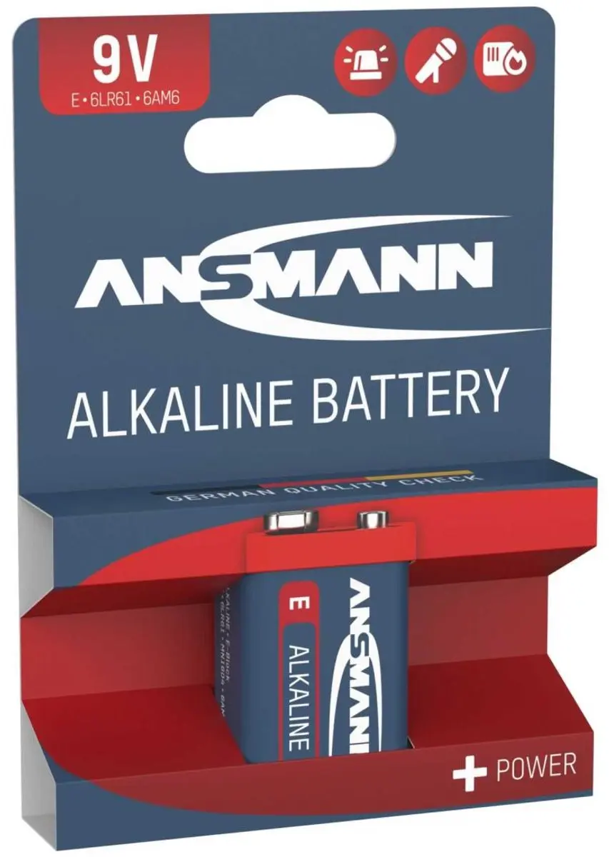 Ansmann 9V Alkaline Blok - 550mAh - afbeelding 3 van 6