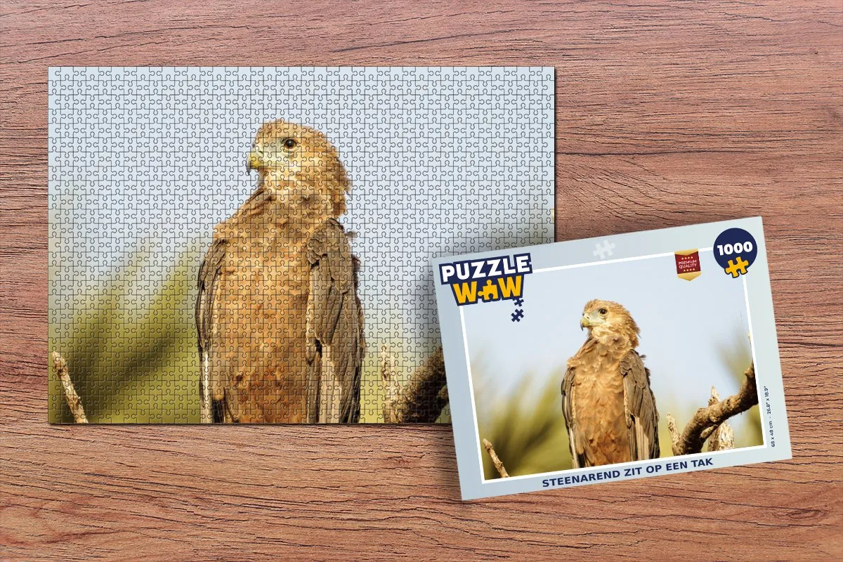 PuzzleWow Steenarend op Tak Legpuzzel 1000 Stuks - Multicolor