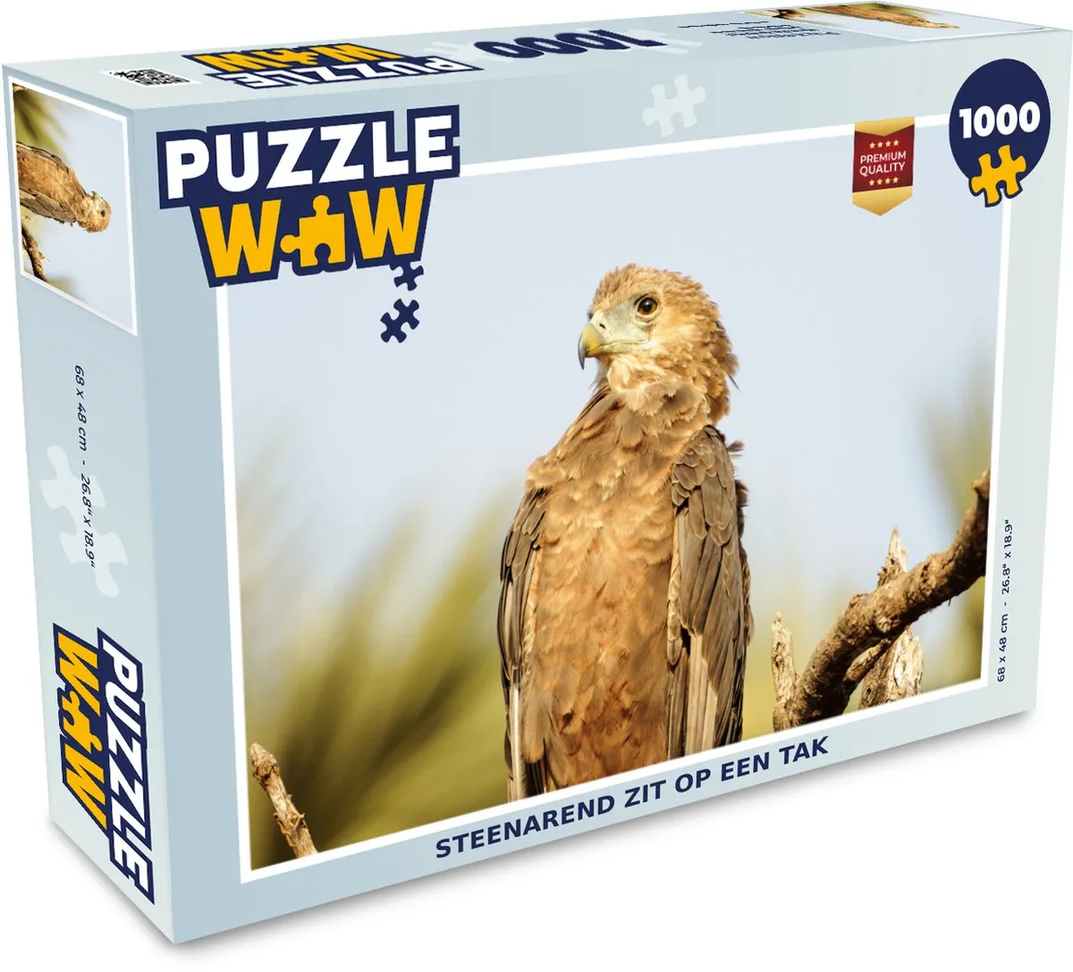 PuzzleWow Steenarend op Tak Legpuzzel 1000 Stuks - Multicolor
