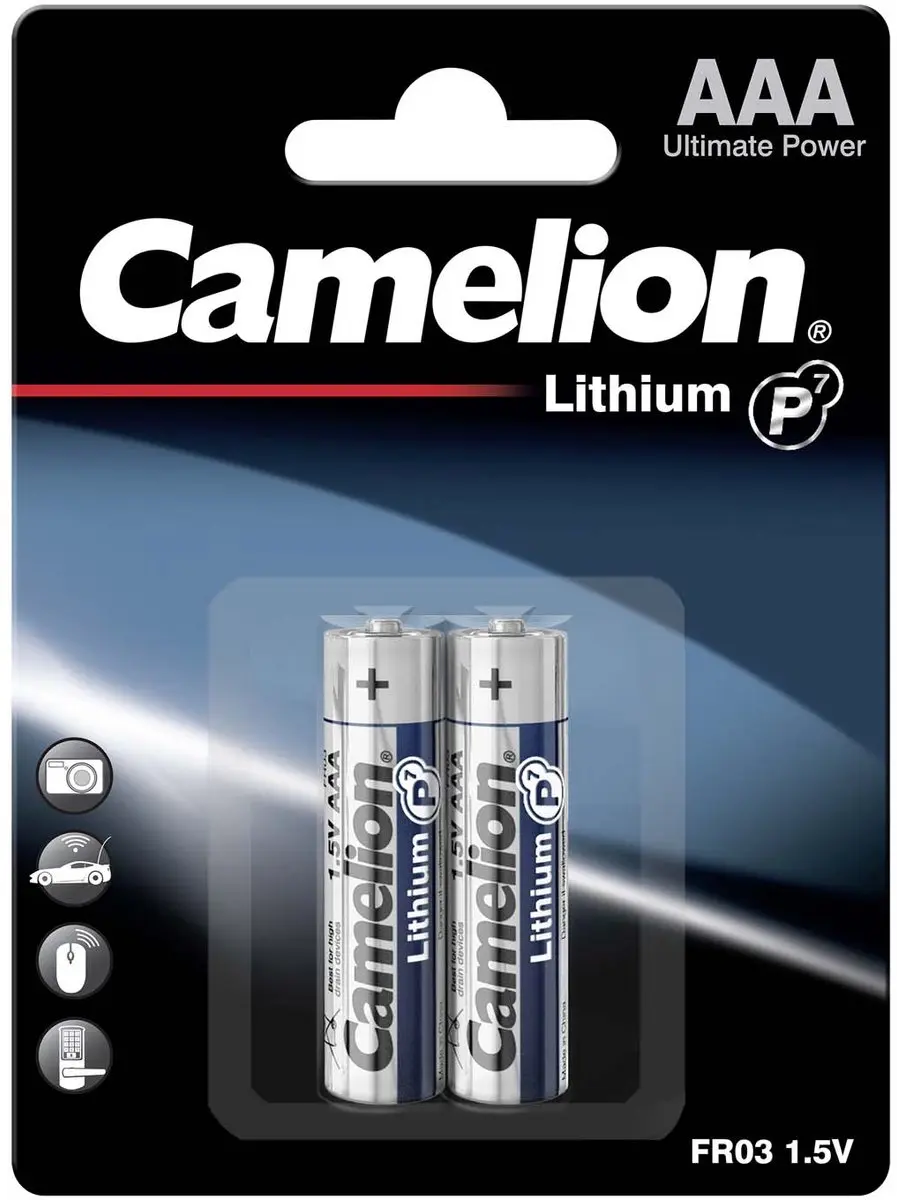 Camelion P7 AAA Lithium Batterijen 1100mAh