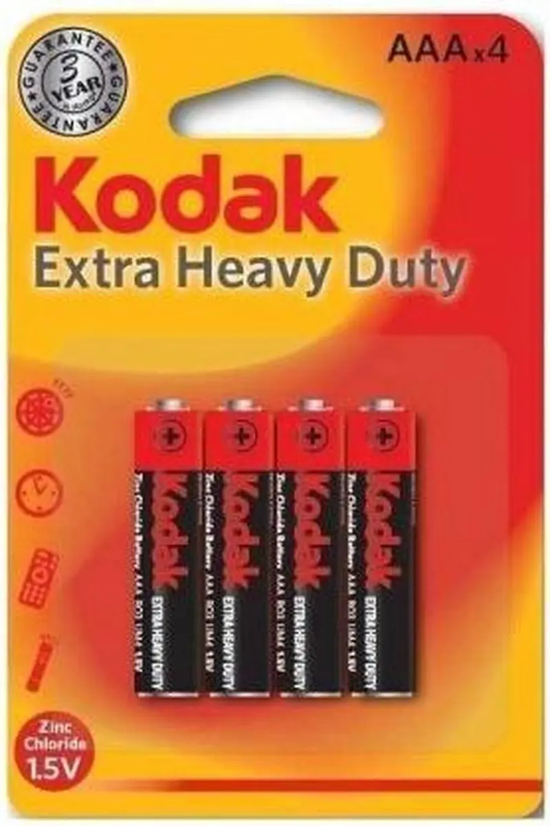 Kodak Extra Zware Ministyl AAA - 4 Stuks - afbeelding 2 van 2