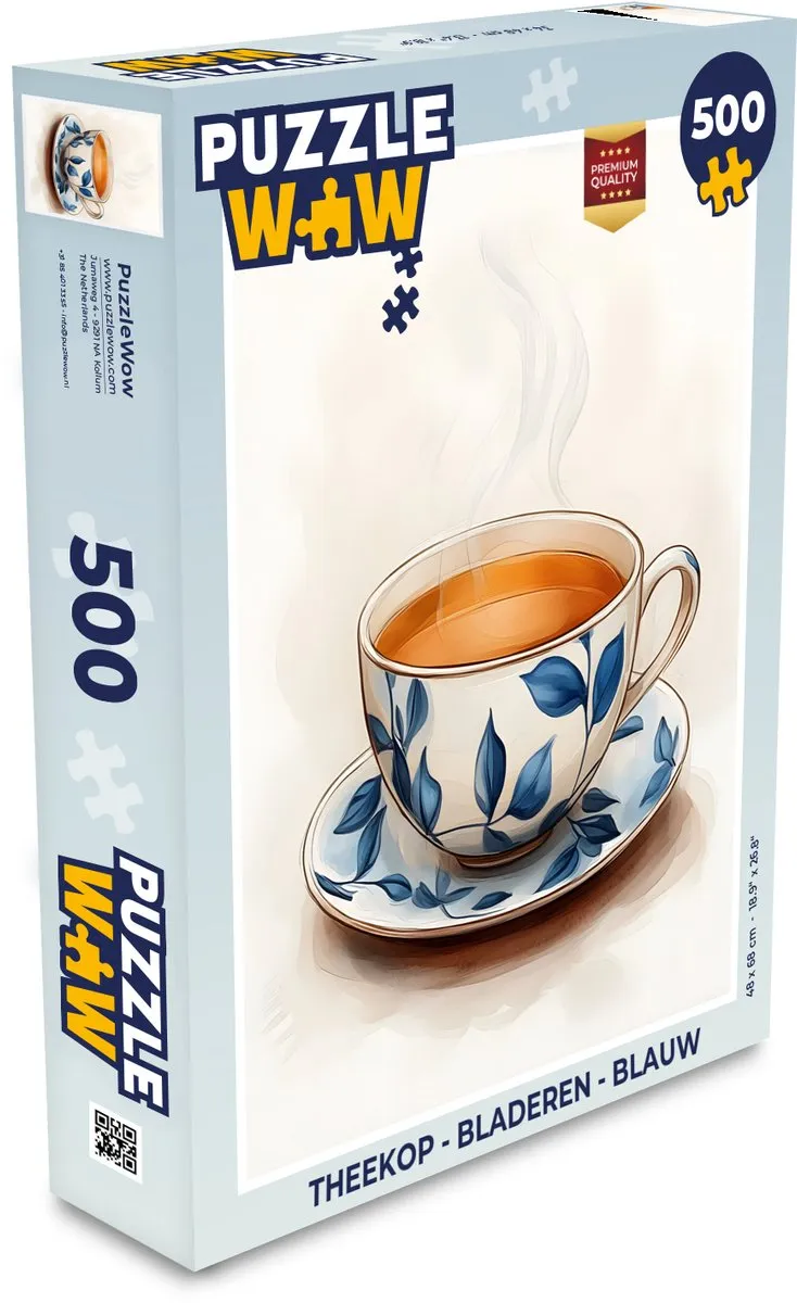PuzzleWow Theekop Legpuzzel 500 Stuks