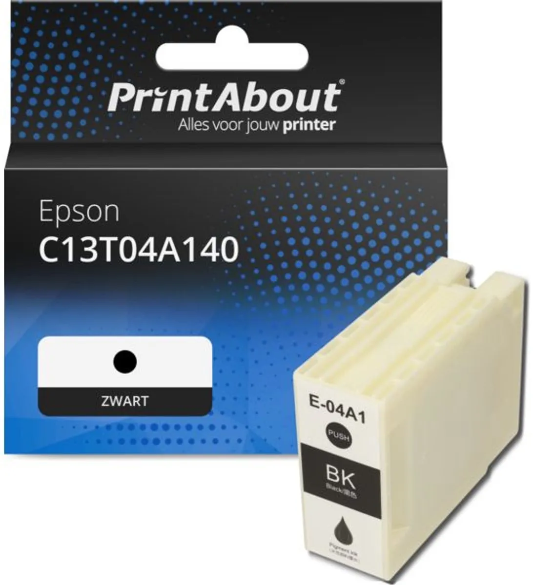 PrintAbout C13T04A140 Inktcartridge Zwart