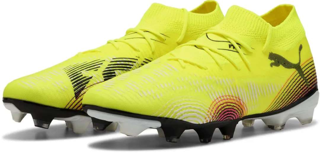 Puma Future 8 Match FG/AG Voetbalschoenen 45 - Geel/Zwart - afbeelding 2 van 6