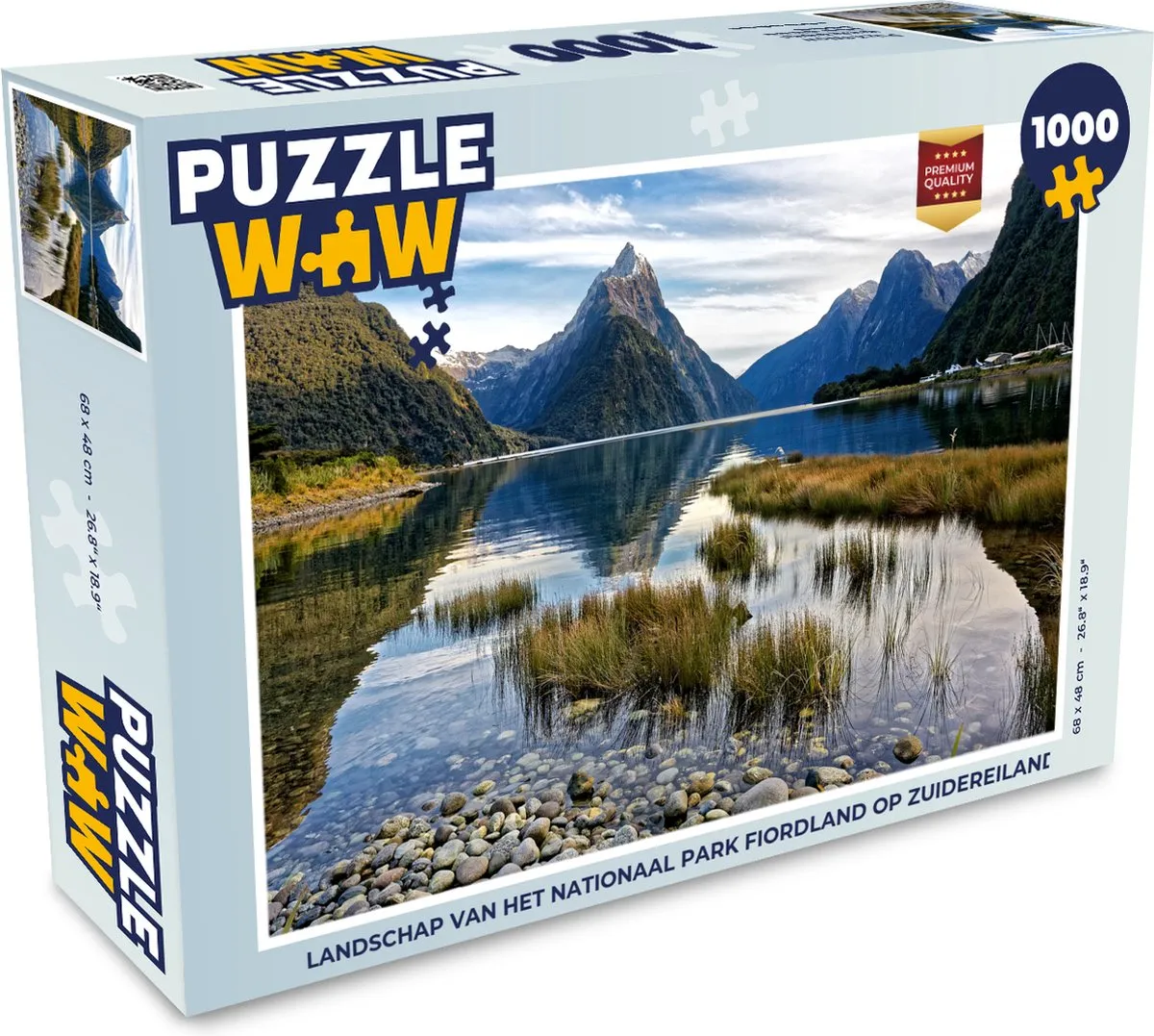 PuzzleWow Landschap Fiordland Puzzel 1000 Stuks