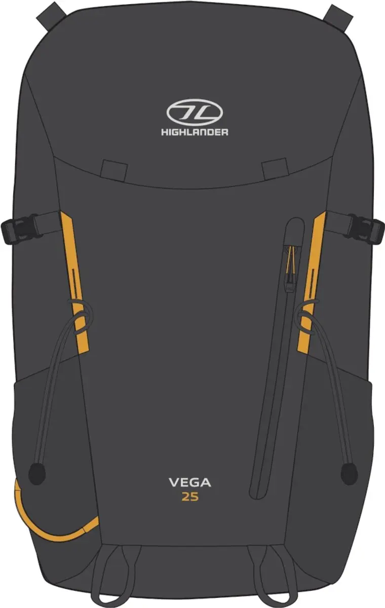 Highlander Vega Rucksack 25L - Grijs - afbeelding 3 van 4
