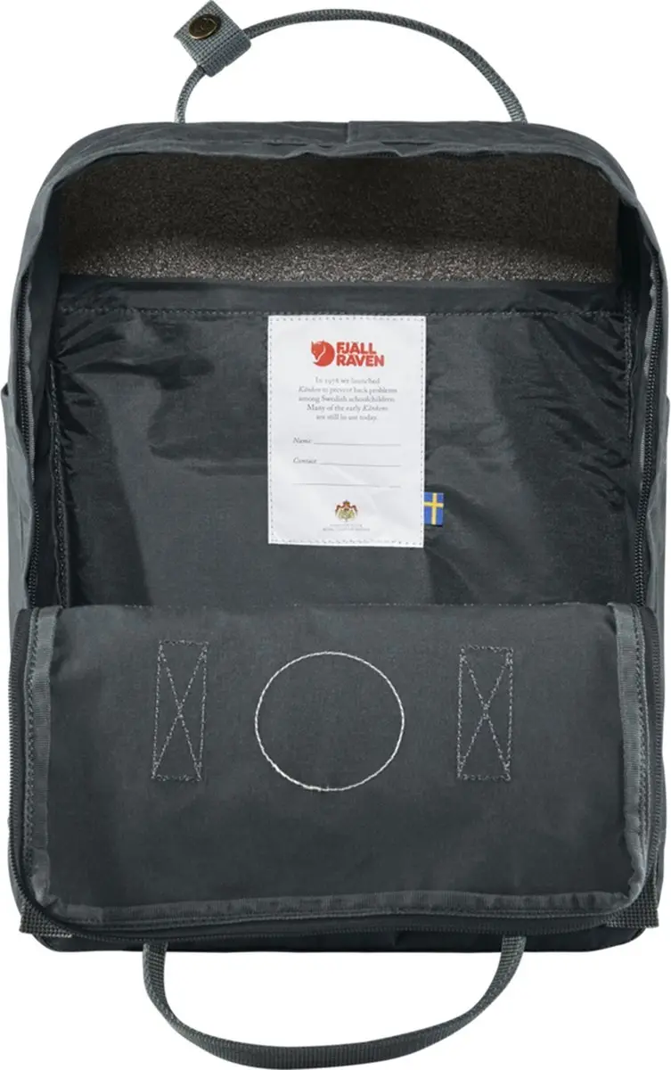 Fjällräven Kånken Rugzak 16L - Zwart - afbeelding 4 van 6