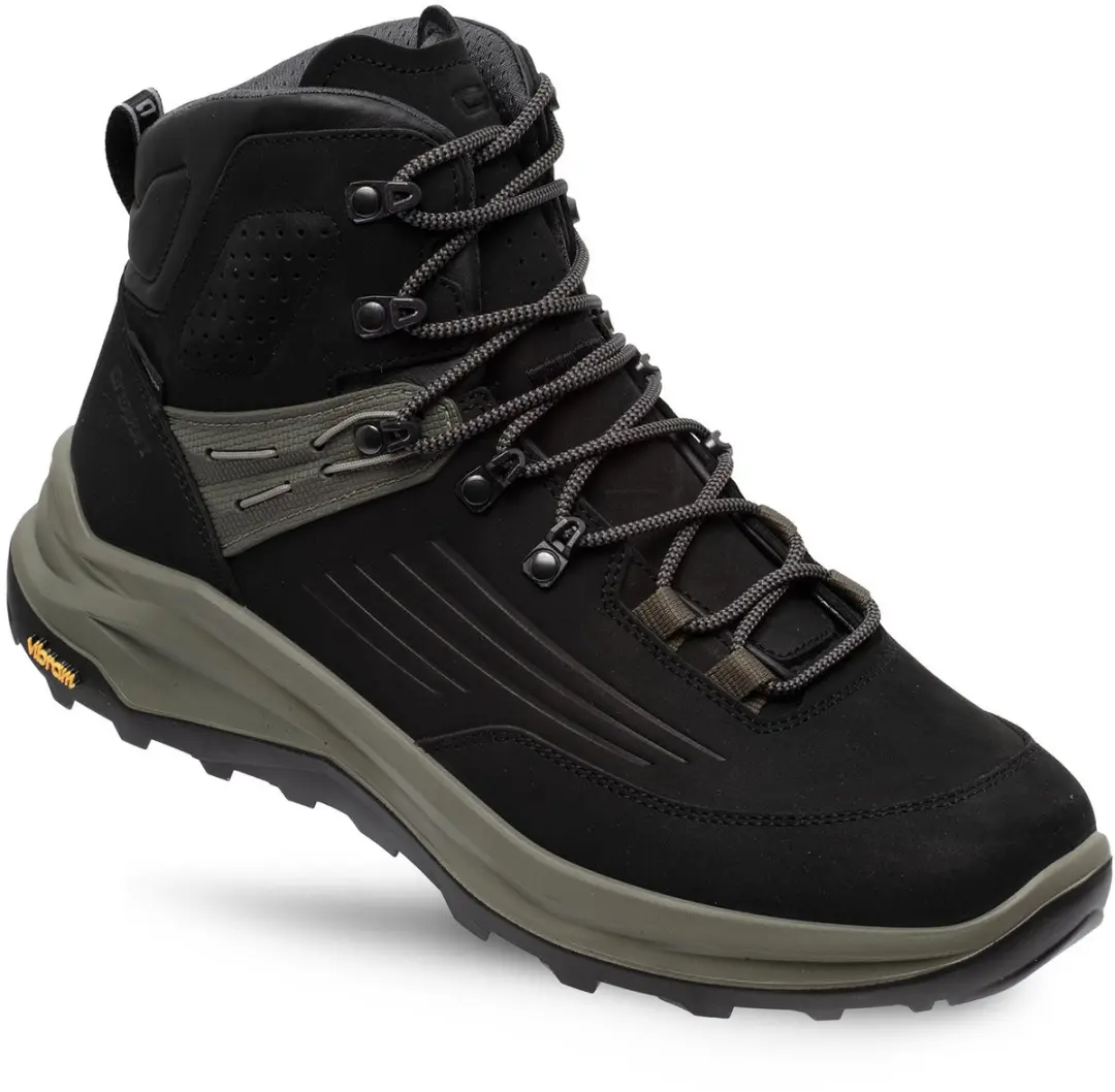 Grisport Outlander Mid zwart groen wandelschoenen uni (15603-167)