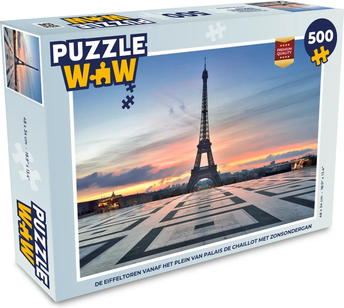 PuzzleWow Legpuzzel De Eiffeltoren 500 Stuks