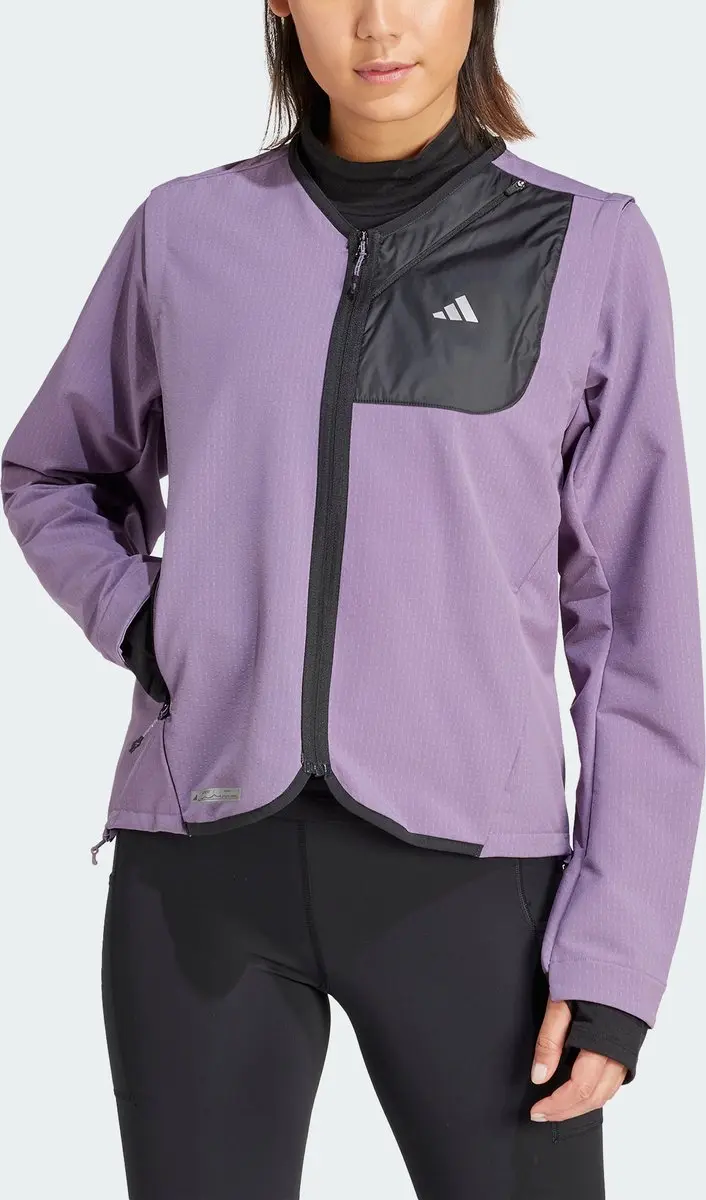 adidas Ultimate Conquer the Elements COLD.RDY Jack - Dames - Paars S - afbeelding 4 van 6