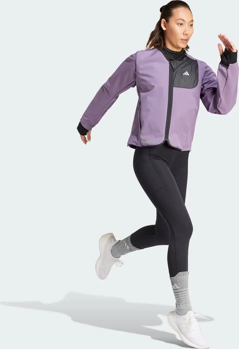 adidas Ultimate Conquer the Elements COLD.RDY Jack - Dames - Paars S - afbeelding 5 van 6