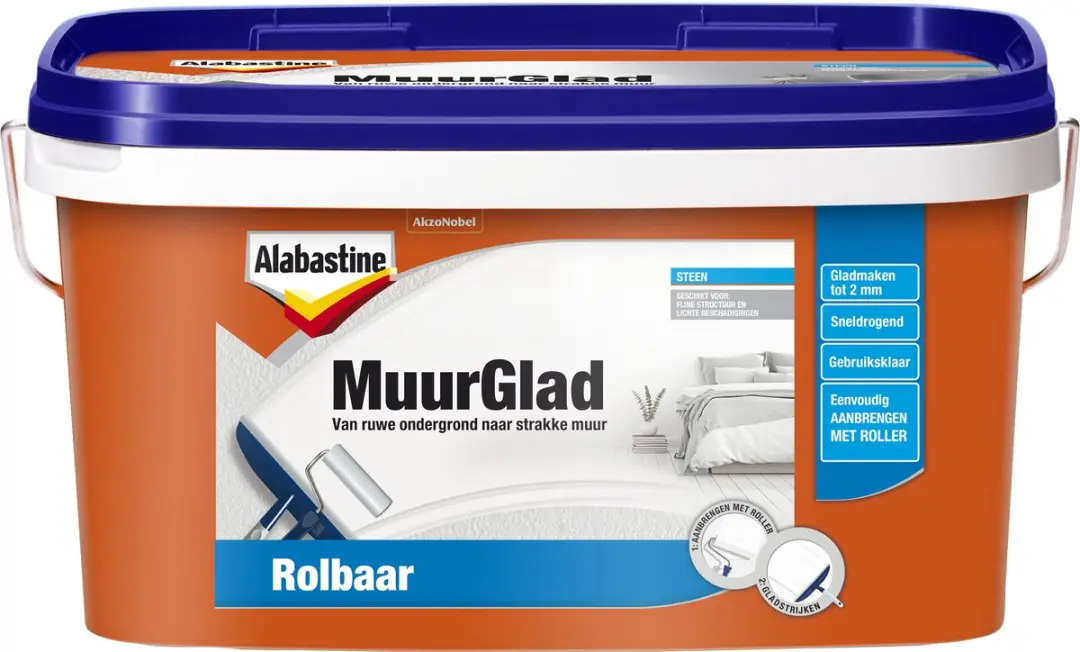 Alabastine Muurglad Rolbaar 10L