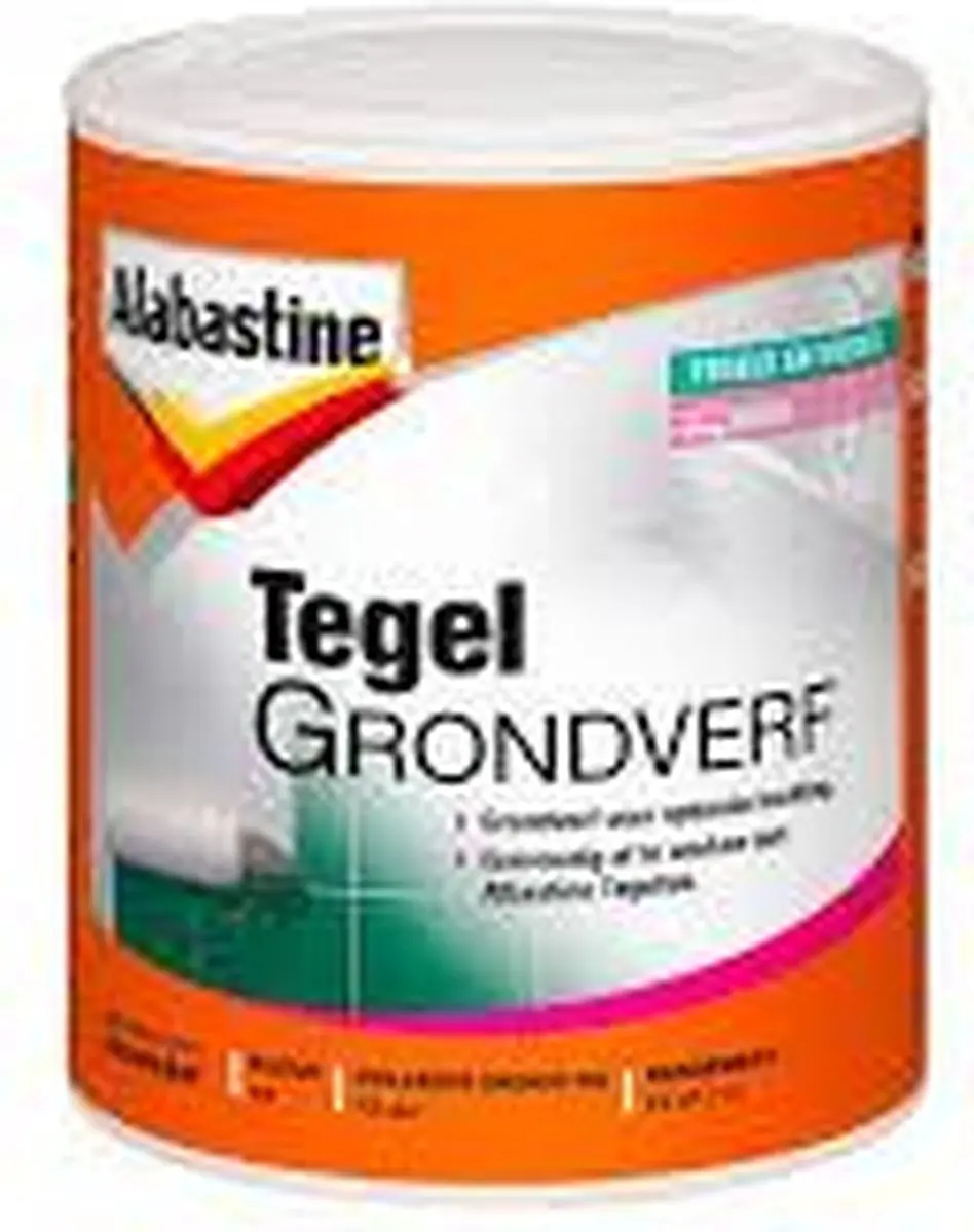 Alabastine Tegelgrondverf 1L - Wit - afbeelding 2 van 2