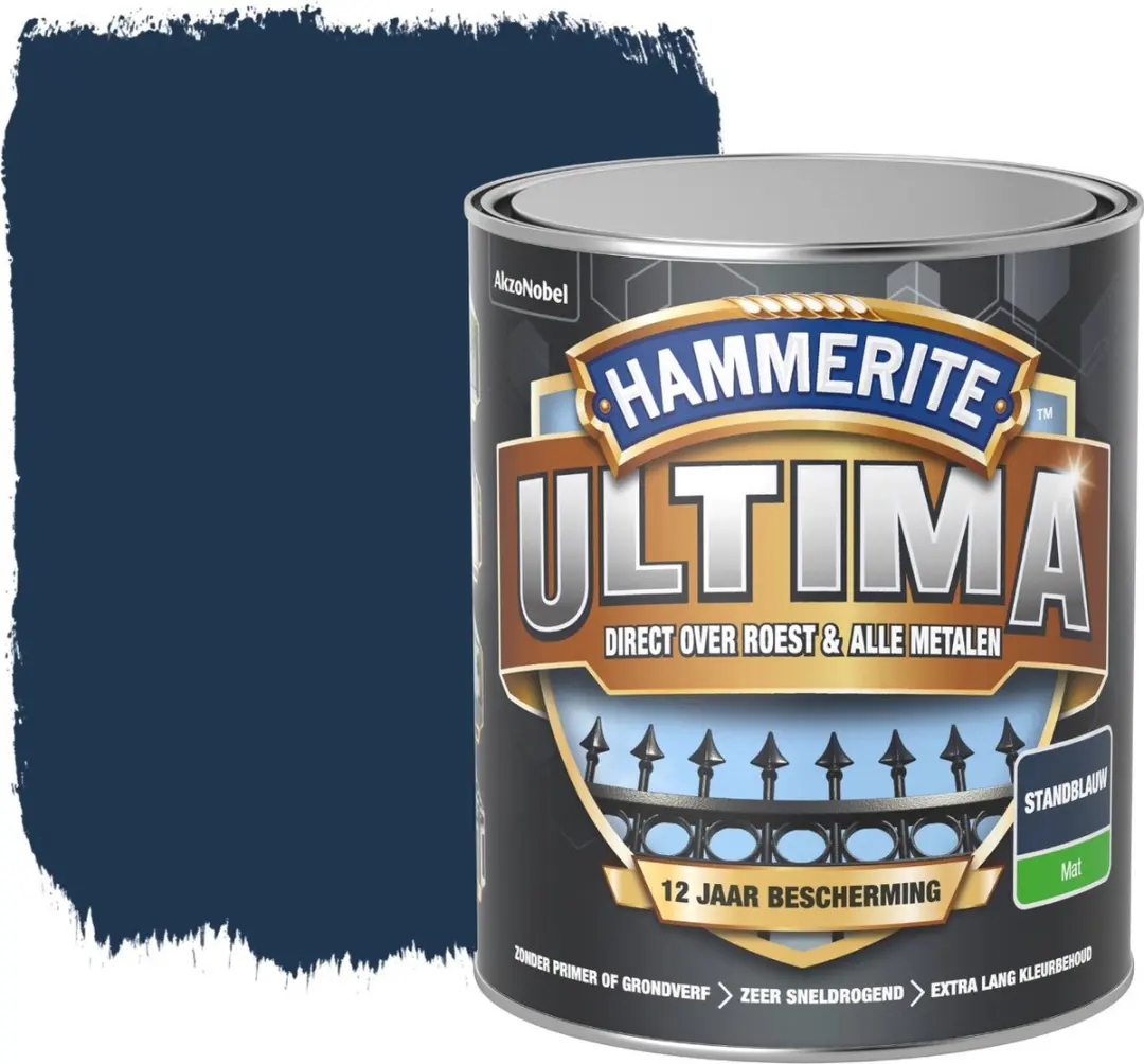 Hammerite Ultima Mat Standblauw 750ml - afbeelding 3 van 6