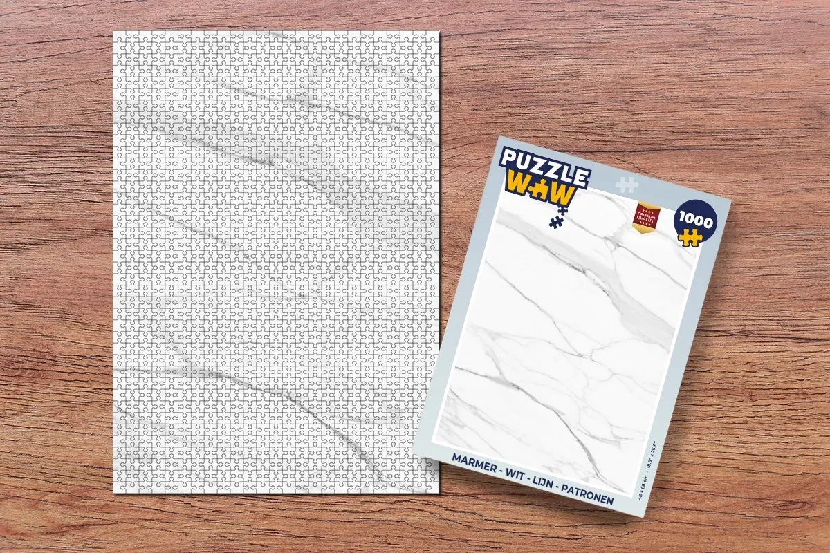 PuzzleWow Marmerlook Legpuzzel 1000 Stuks - Multicolor