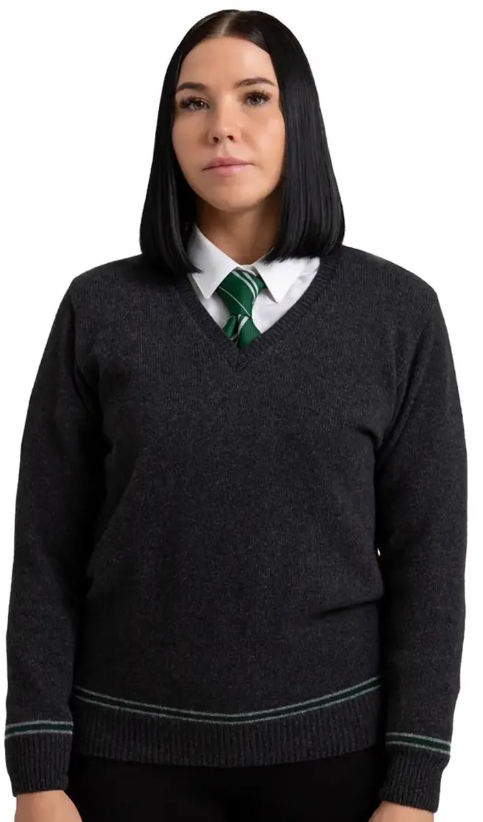 Harry Potter Lochaven Slytherin/Zwadderich V-hals Sweater XL - Multi