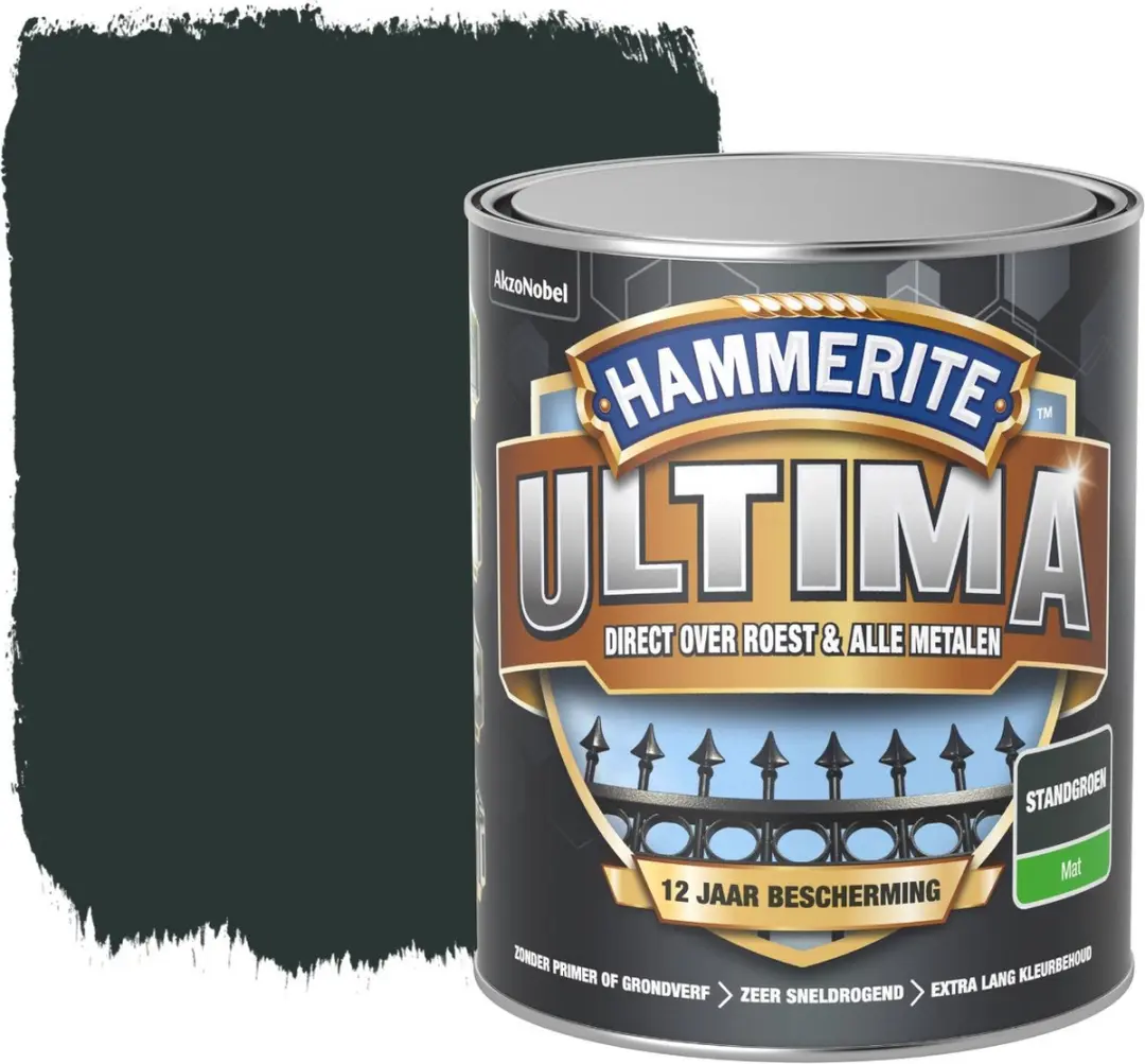 Hammerite Ultima Mat Standgroen 750ml - afbeelding 3 van 6