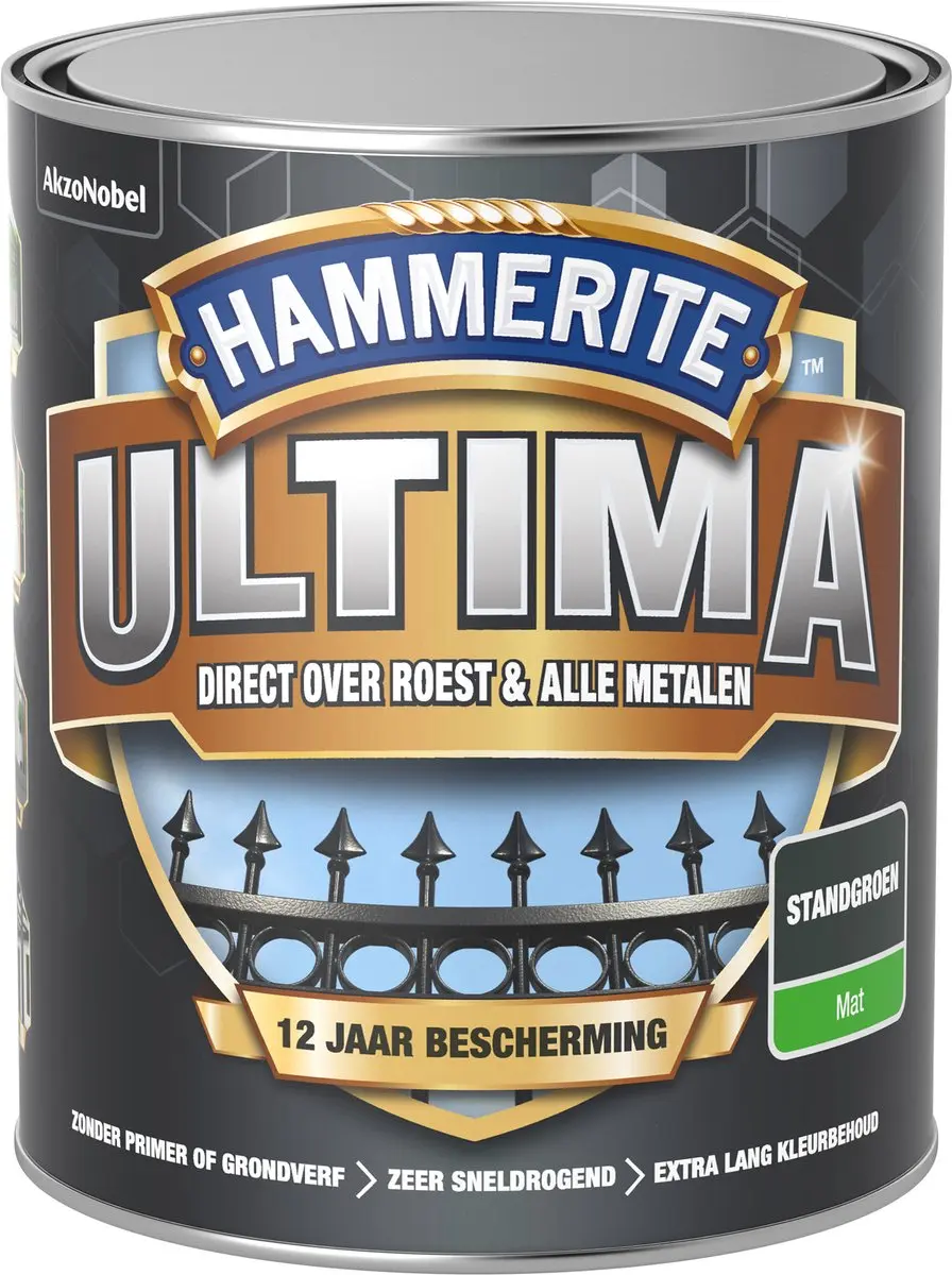 Hammerite Ultima Mat Standgroen 750ml