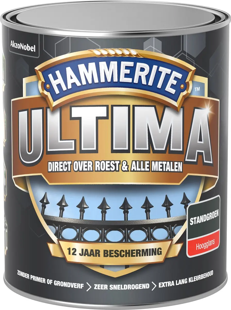 Hammerite Ultima Hoogglans Standgroen 750ml