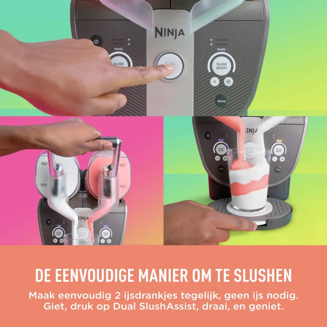 Ninja SLUSHi Twist Slushimachine FS702EUBR - Bruin - afbeelding 4 van 6