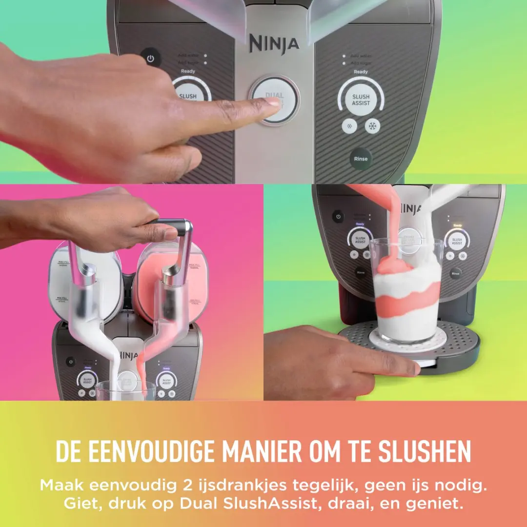 Ninja SLUSHi Twist Slushimachine FS702EUBR - Bruin - afbeelding 3 van 6