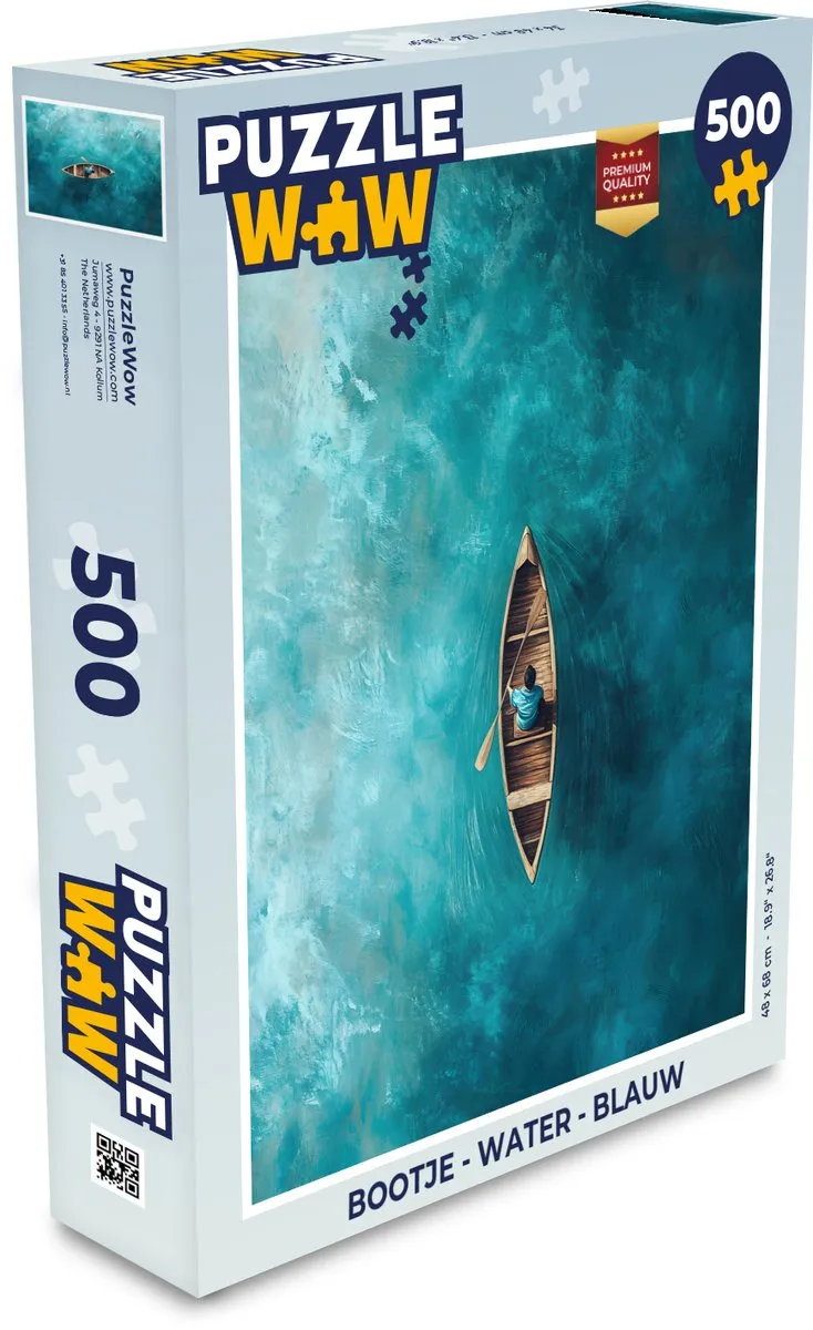 PuzzleWow Bootje Water Legpuzzel 500 Stuks