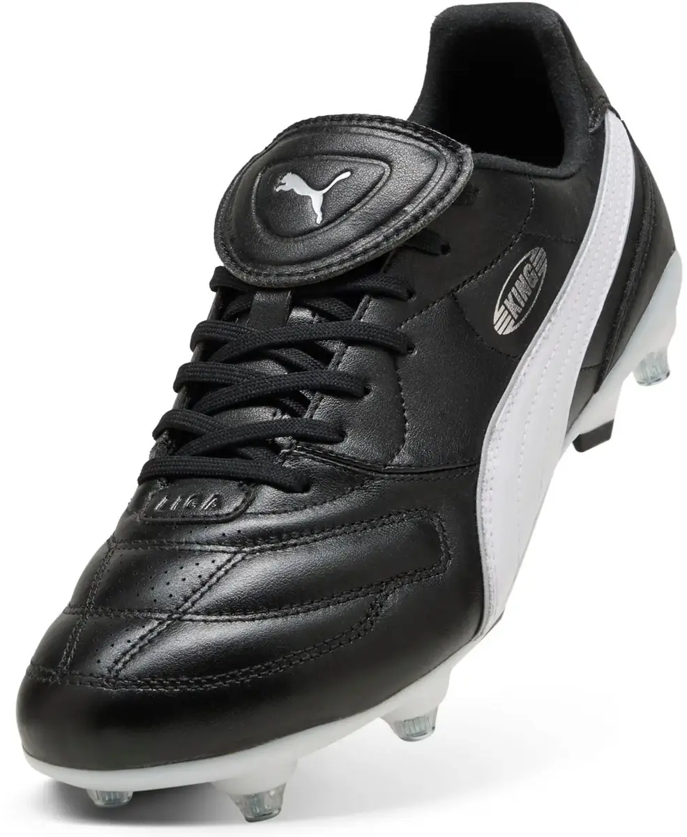 Puma King Liga SG Voetbalschoenen - Zwart/wit/zilver - afbeelding 2 van 6
