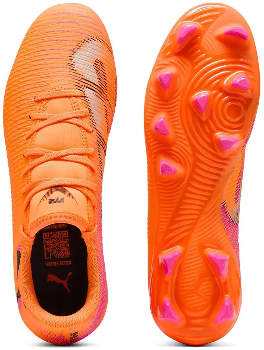 Puma Future 8 Play FG/AG Voetbalschoenen - Oranje/Zwart - afbeelding 6 van 6