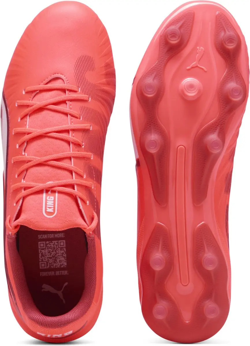 PUMA King Match FG/AG Voetbalschoenen - Glowing Red - afbeelding 4 van 6