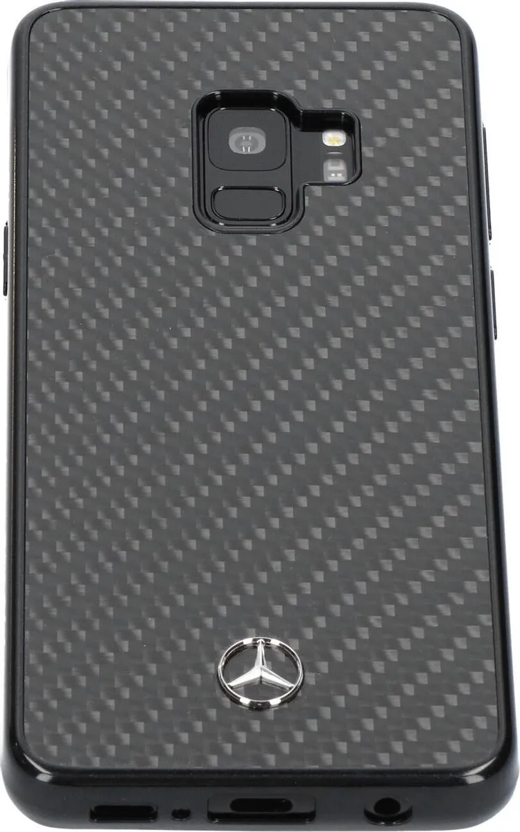 Mercedes-Benz Carbon Series Hoesje Galaxy S9 - Zwart