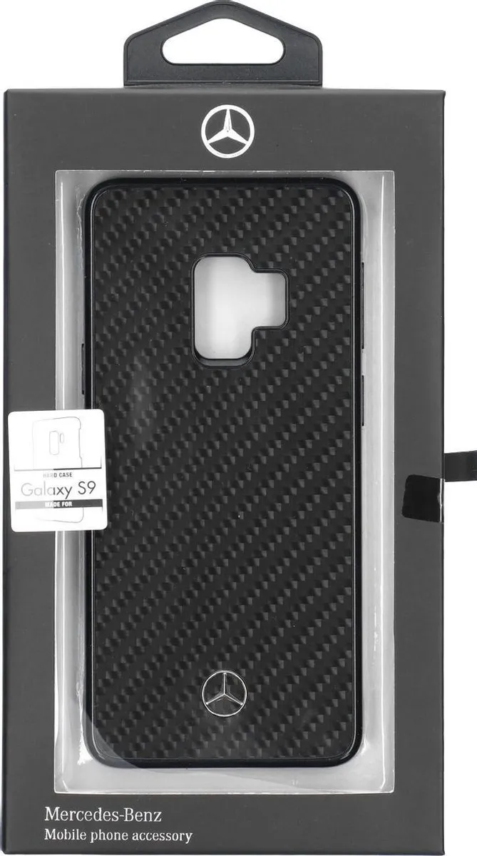 Mercedes-Benz Carbon Series Hoesje Galaxy S9 - Zwart